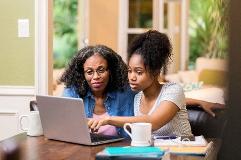 Online college counseling session